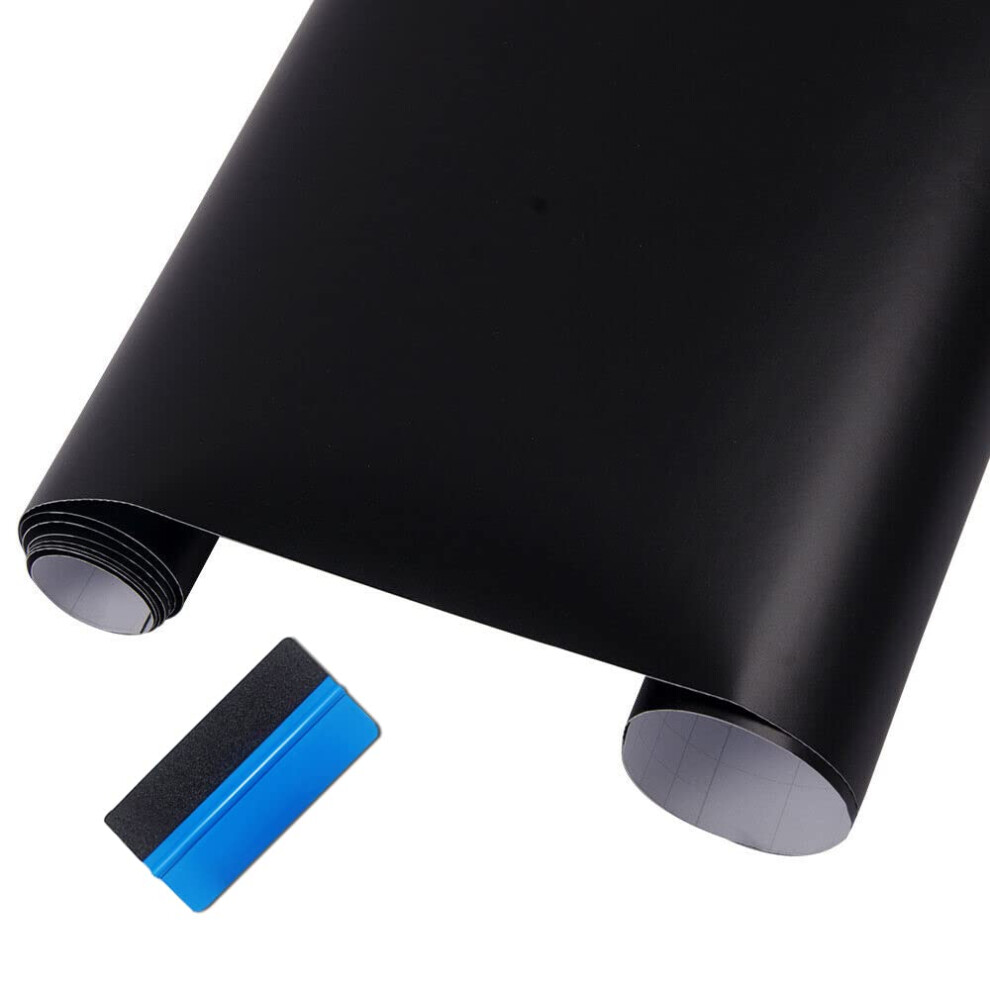 Newl Matte Vinyl Wrap Self Adhesive Air Release Bubble - Outdoor Rated For Automotive Use (30Cm X 300Cm) Black 5051224147861