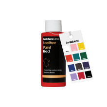 Leather Paint - for Painting All Leathers: Footwear, Handbags, Clothing, etc. Flexible and Durable (Red, 50ml)
