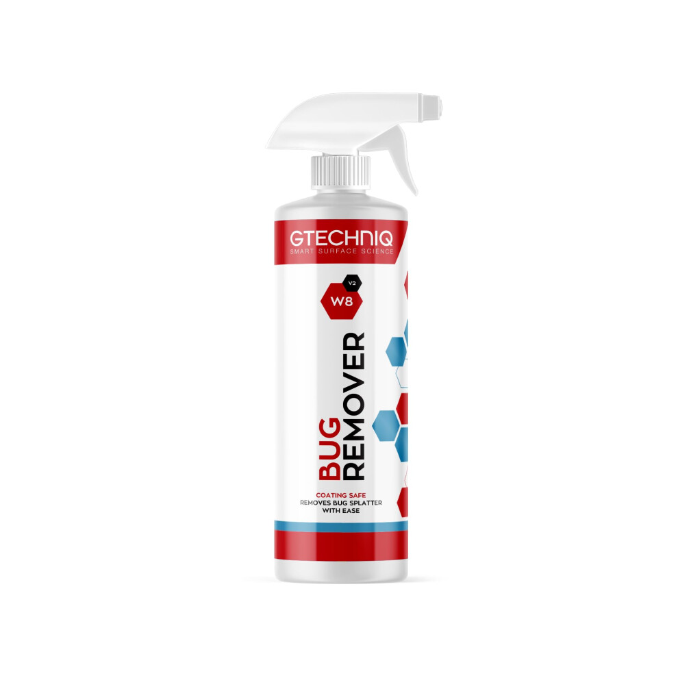 Gtechniq Bug Remover For Cars. W8 Non-Caustic Cleaner For Bug Stains, 100% Biodegradable. Easy To Use - 500Ml 5051224151004