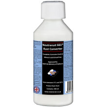 Neutrarust 661 Rust Converter Treatment The Original Water based & Non-Hazardous. MOD & NATO Approved (250 ml) 10-12 square metres per litre