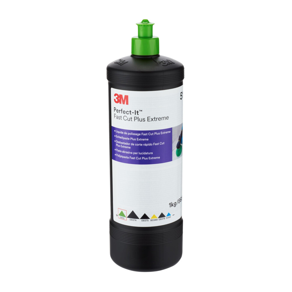 3M Perfect-It Fast Cut Plus Extreme 51815 - For Car Polishing & Refinishing - 1Kg Bottle 5051224152667