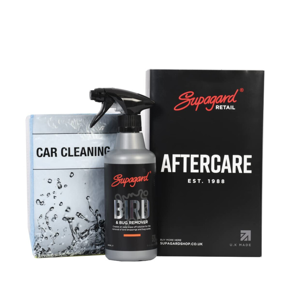 Supagard Bird Poo Remover For Cars (500Ml) ? Bird Lime Cleaner & Bug Stain Remover ? Safe, Rehydrating Foam Formula For Paintwork 5051224155989