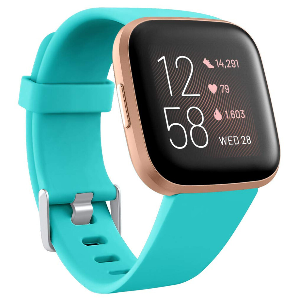 Wepro Compatible With Fitbit Versa Strap/Fitbit Versa 2 Strap - Smooth Silicone Classic Replacement Wristband Straps For Fitbit Versa/Versa Lite/Versa 5051224157266