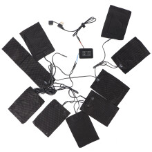 Electric Heating Pads Portable 3 Gear Temperature Adjustable Heated Sheet for Vest Clothes