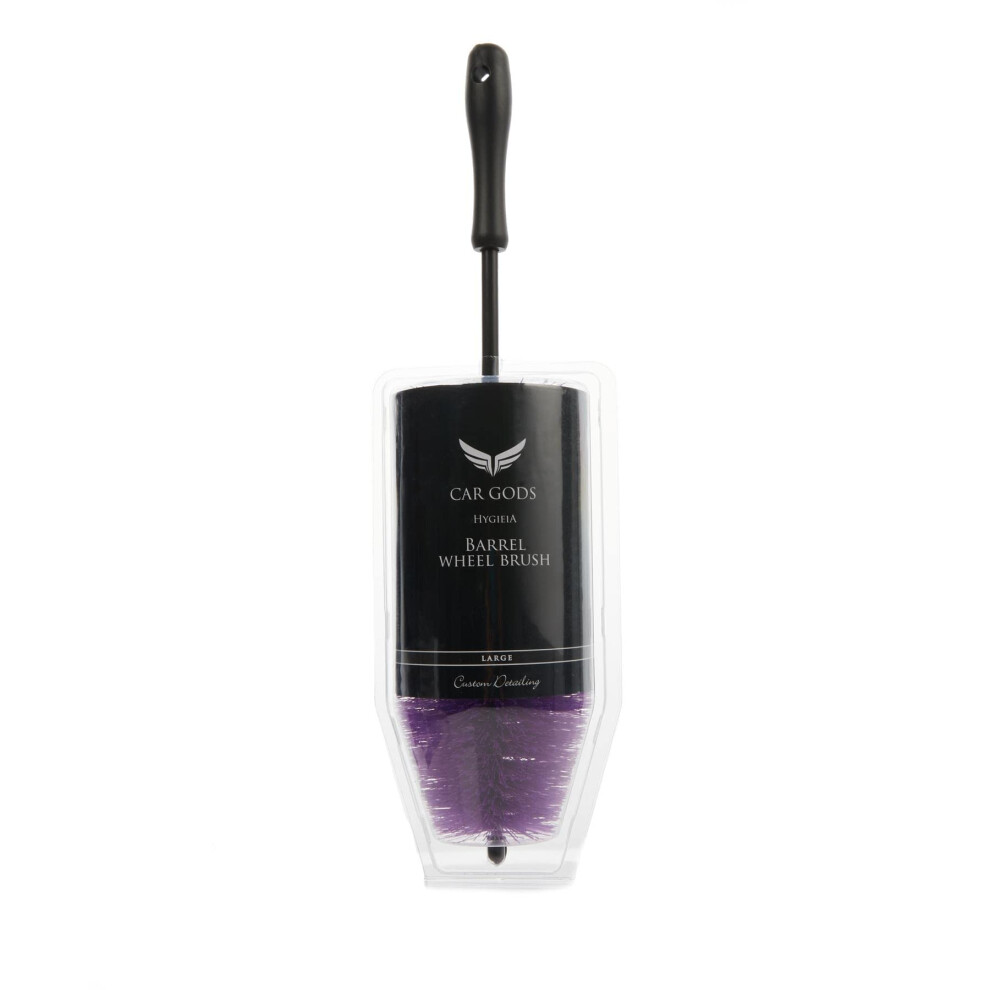 Car Gods Large Barrel Wheel Brush - Removes Dirt, Grime, Brake Dust, Long Reach, Scratchless Results 5051224152483
