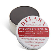 DELARA Intensive leather care ? brown, 100 ml ? Impregnates and protects leather very effectively, new formula with high-quality coconut oil and