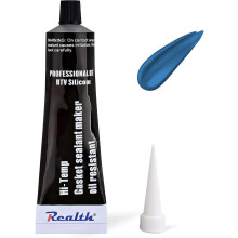 Realth Silicone Gasket Maker 1 Pack High Temperature RTV 3.53 Oz (100g) Ultra Blue Oil Resistance Sealant High Strength Flange Sealing for Automotive