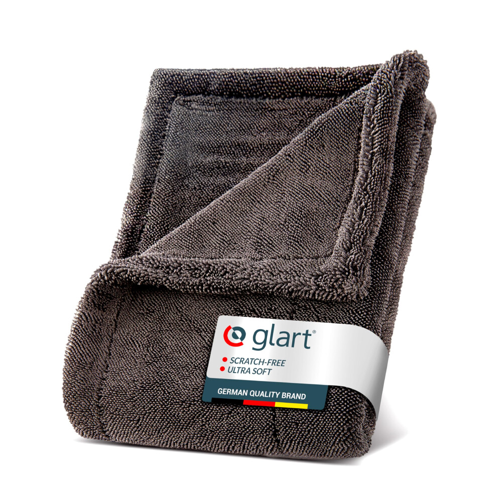 Glart Twist Car Drying Cloth Xxl - Premium 80X55cm Microfiber Towel For Scratch-Free Drying Large Drying Towel For Cars And Motorcycles 5051224155811