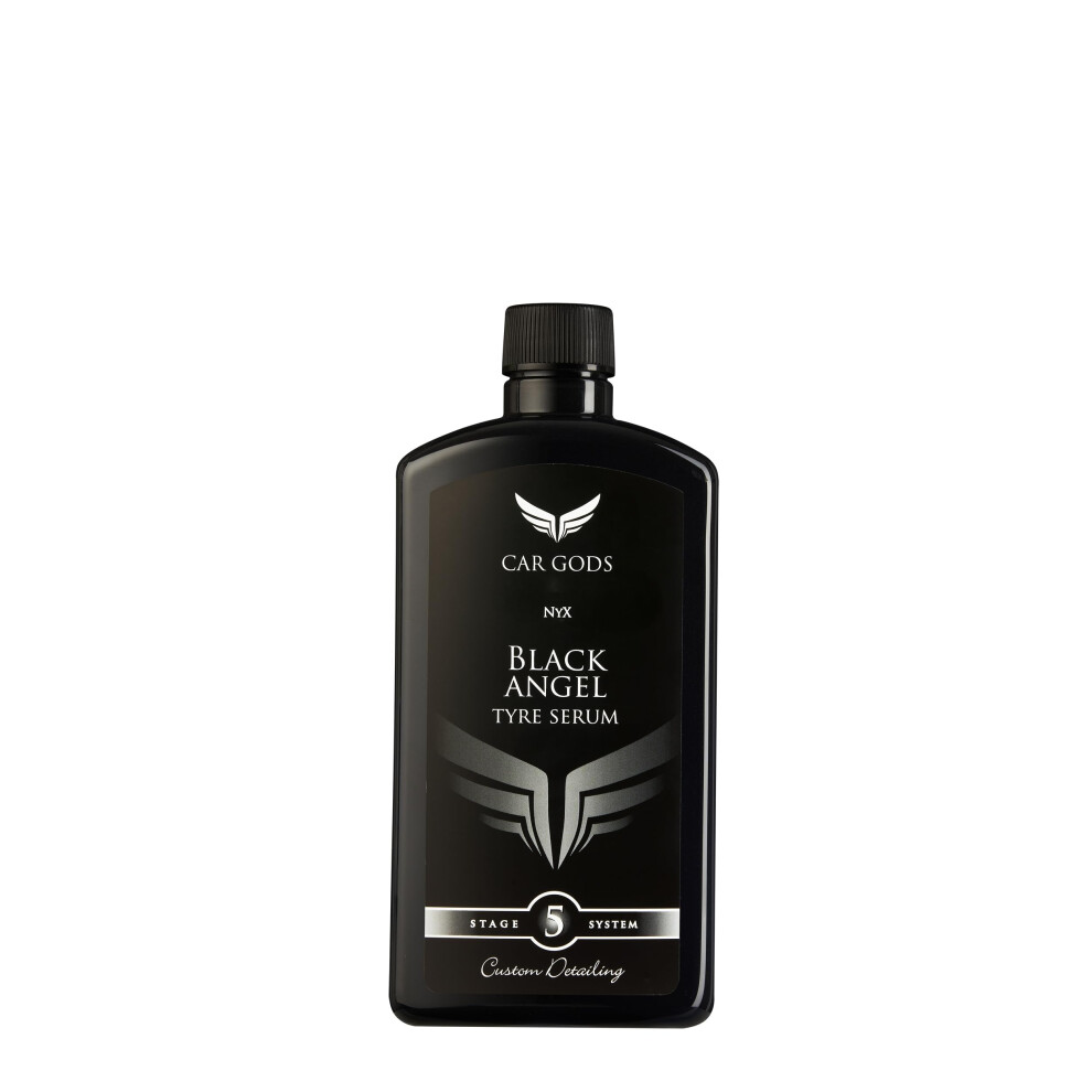 Car Gods Angel Pigmented Tyre Shine Ultra Hydrophobic Formula Repels Dirt And Water Tyre Treatment 500Ml - Restore Colour Of Rubber - Easy To Black 5051226240218