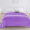 Flannel Throw Blanket Purple King Size 1