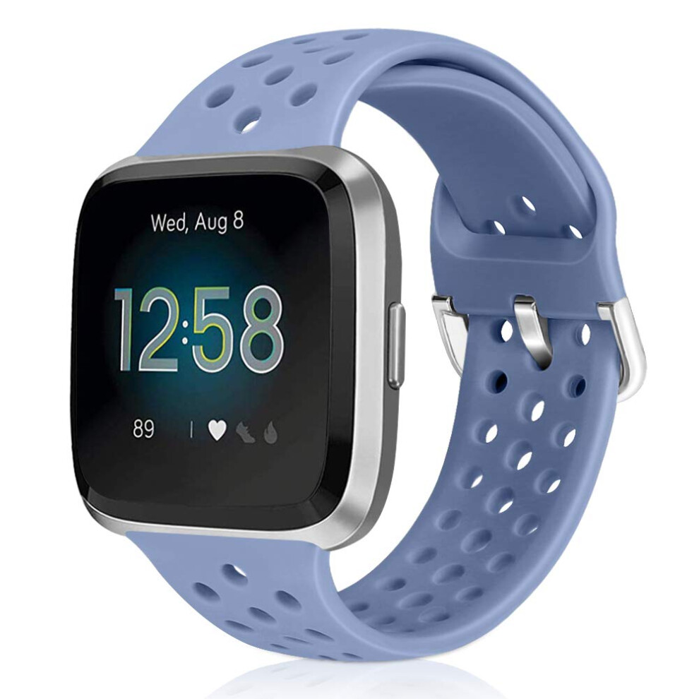 Runostrich Sport Strap Compatible With Fitbit Versa 2/Fitbit Versa/Versa Lite/Se, Soft Silicone Band Replacement Breathable Wristband Accessories For 5051224159048