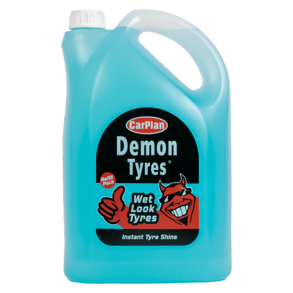 Carplan Demon Tyres, Instant Tyre Shine, Refill 5 Litre (Pack Of 1)
