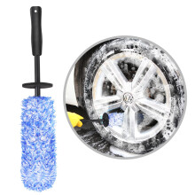 URAQT Car Wheel Brush, No Metal Wheel and Rim Detailing Brush, Practical Car Wheel Cleaning Brush, Soft Dense Alloy Wheel Brush, Car Care Cleaning