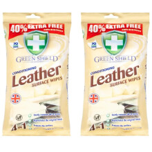 FERRIS | Large Conditioned 4-in-1 Leather Surface Wipes | Fresh Scented Leather Wipes Removes Dirt with Protecting the Surface | Multi-purpose Use