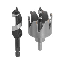 Door Lock Installation Kit Cemented Carbide 6 Blade Ball Deadbolt Door Lock Hole Saw for Metal Wood Door