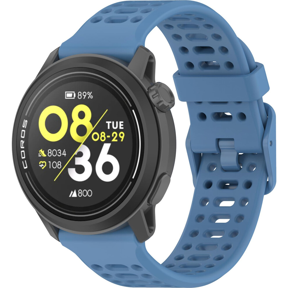 Harikiri 20Mm Silicone Straps Compatible With Coros Pace 2/Coros Apex 2/Coros Apex 42Mm For Men And Women 5051224169719