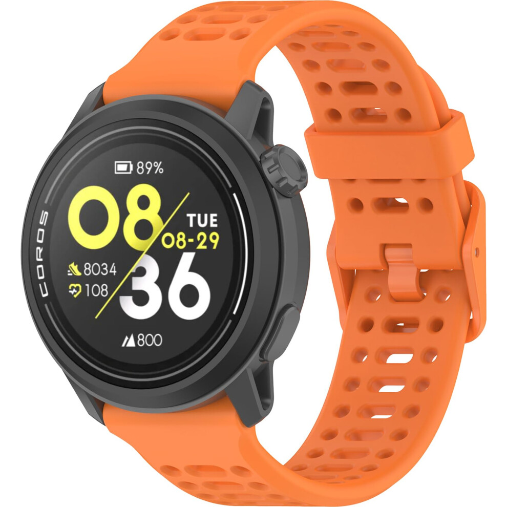 Harikiri 20Mm Silicone Straps Compatible With Coros Pace 2/Coros Apex 2/Coros Apex 42Mm For Men And Women 5051224161430