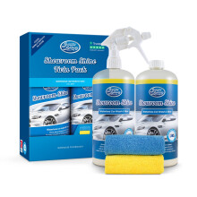 Greased Lightning Showroom Shine Waterless Car Wash and Wax Twin Pack, Easy and Fast, No Water, Premium Shine, Protects and Cleans, for Cars,