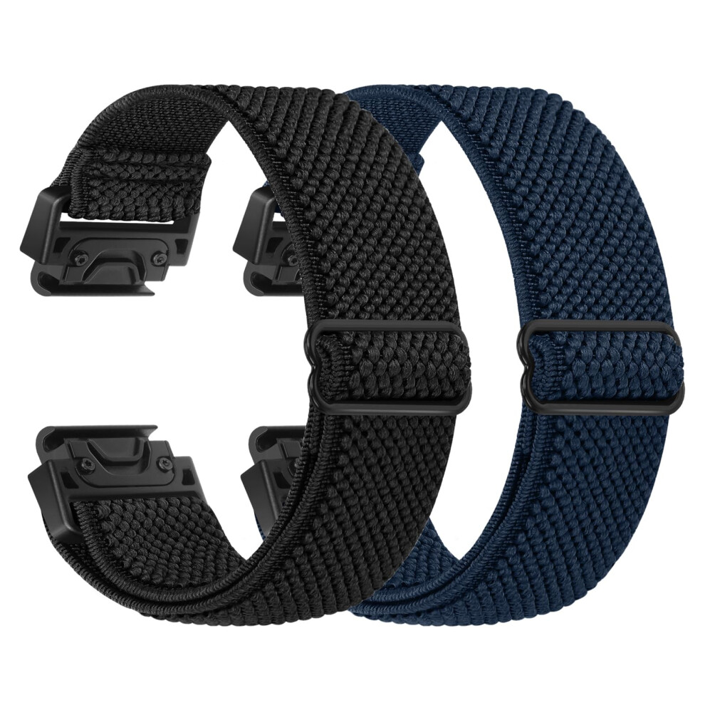Bttng Elastic Watch Strap For Garmin Fenix 8 43Mm/Epix Pro 42Mm, Fenix 7S/6S/5S/Instinct 2S/D2 Delta S, Quickfit 20Mm Watch Band Sport Nylon Straps 5051224162055