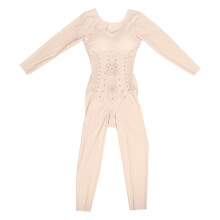 Women's Body Shapewear Body Slimming Keep Warming Long Sleeved One Piece Underwear (Skin Color)XXXL