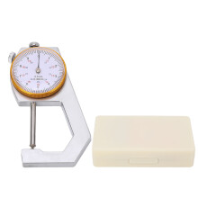 Thickness Gauge Tool Round Dial Indicator Handheld Portable Tester Caliper 0.1mm Resolution 0?30mm Range Pointed End