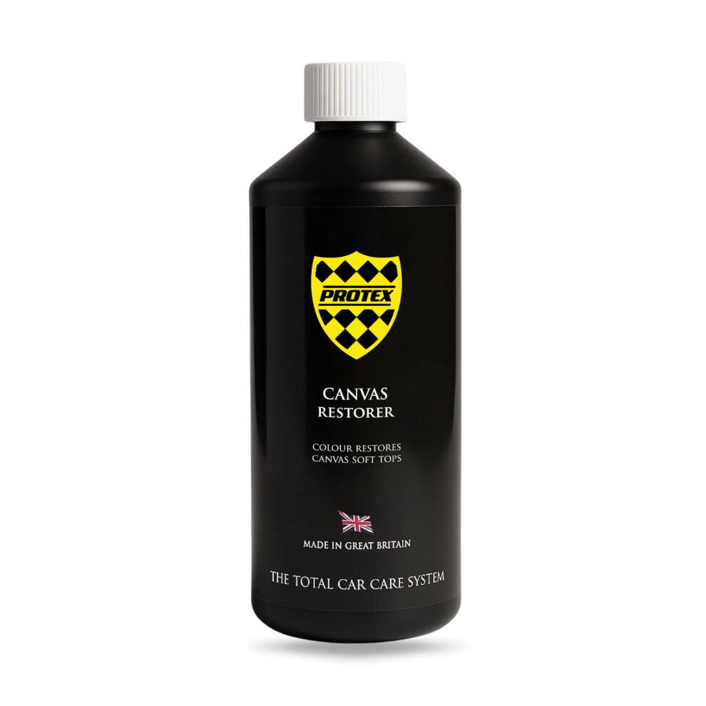 Protex Convertible Soft Top Canvas Restorer (Black) 500Ml - Colour Restores Like New Black 5051224153152