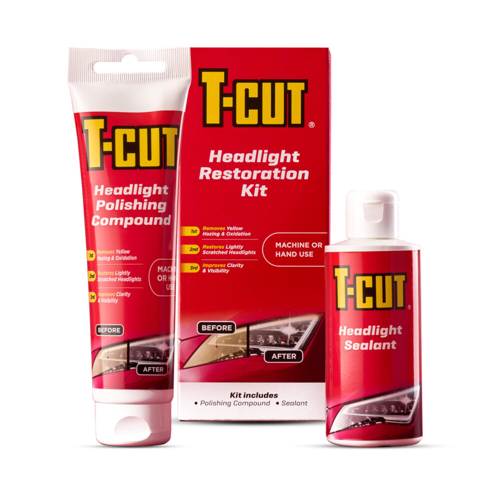 T-Cut Head Restoration Kit ? Contains Head Polishing Compound & Sealant - Restores Scratches & Improves Clarity & Visibility Light 5051224156856