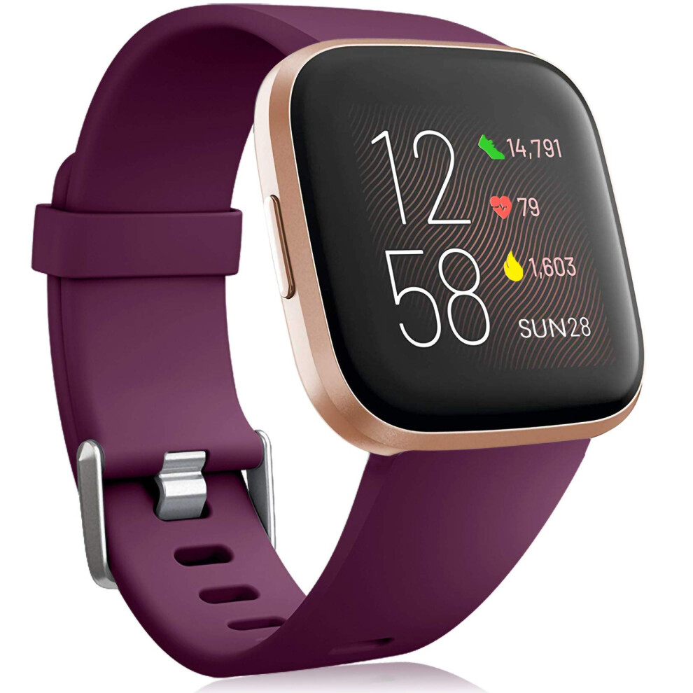 Oielai For Fitbit Versa 2 Strap/Fitbit Versa Strap, Silicone Sport Classic Replacement Straps Compatible With Fitbit Versa Lite/Fitbit Versa 2/Fitbit 5051224197385