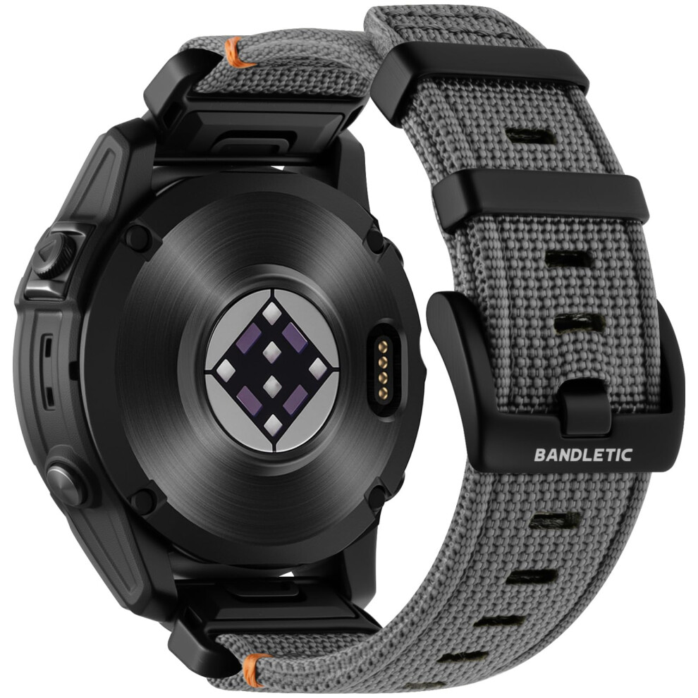 Bandletic Strap Compatible With Garmin Fenix 8/E 47Mm/Fenix 7 Pro/Fenix 7/Fenix 6 Pro/Fenix 6/Fenix 5/Fenix 5 Plus, 22Mm Quickfit Nylon Strap For Epix 5051224160716