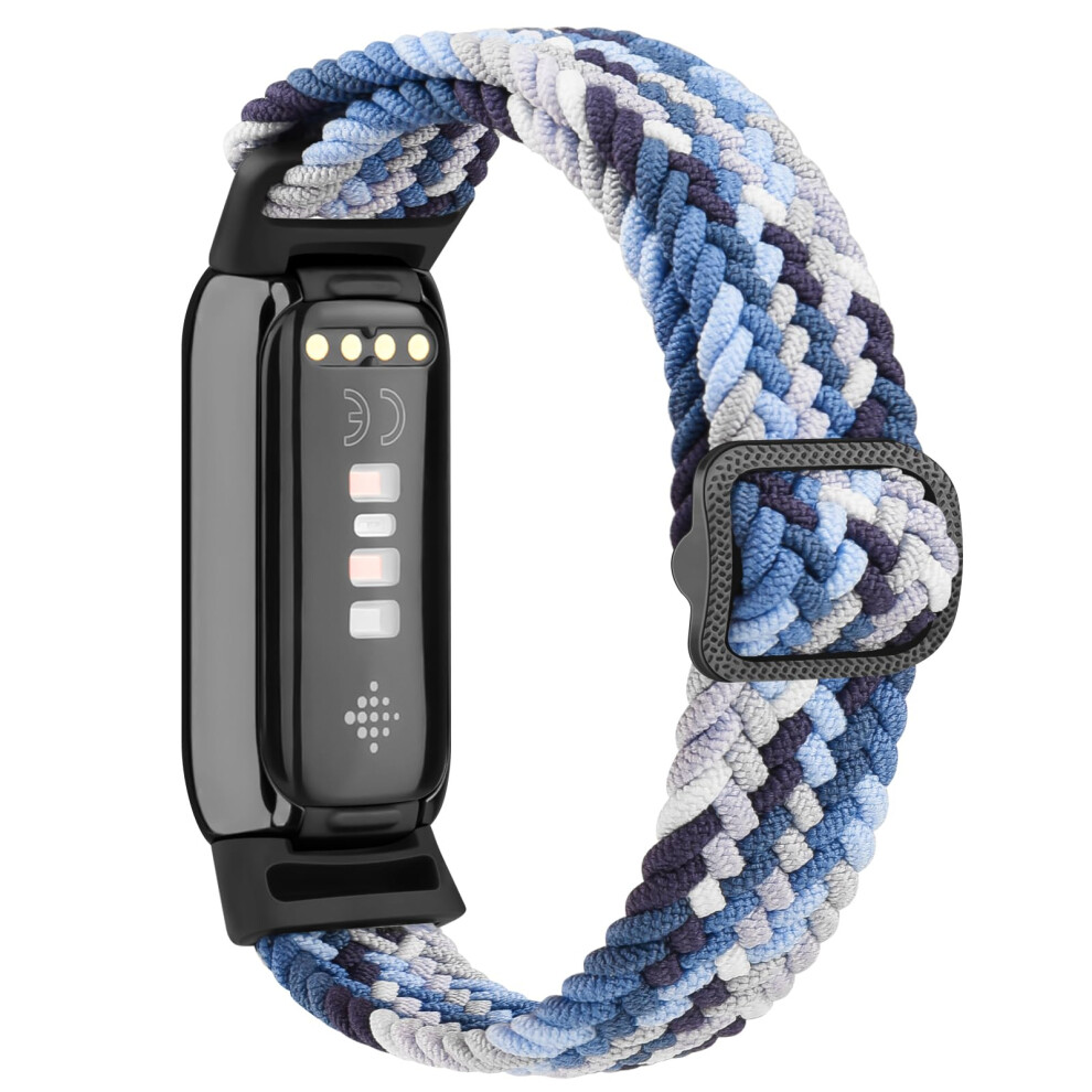 Wanme Elastic Nylon Straps Compatible With Fitbit Luxe Strap For Women Men, Soft Adjustable Stretchy Sport Bands Replacement Wristband For Fitbit Luxe 5051224166299