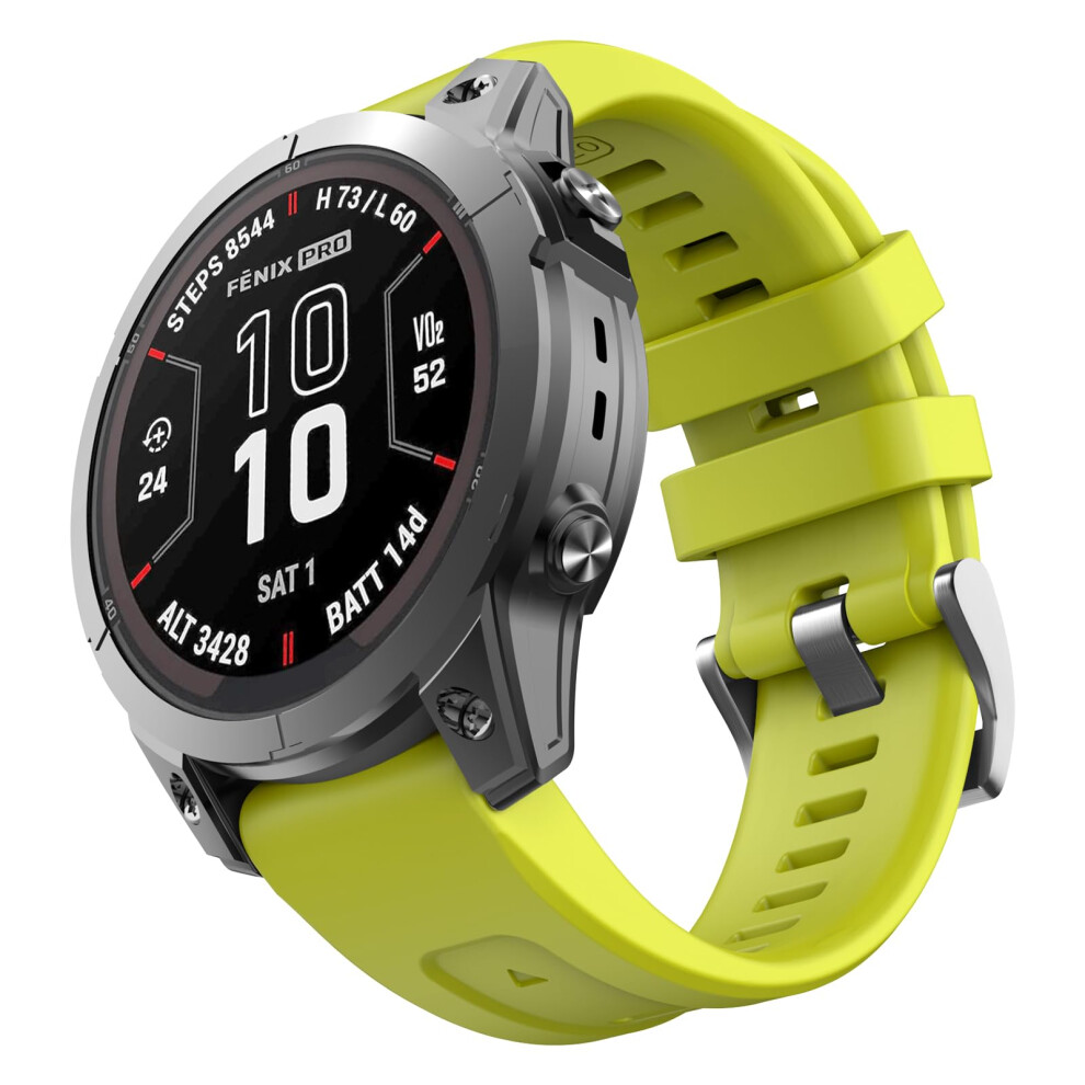 Overstep Compatible For Garmin Fenix 7S And 6S Series, 20Mm Width Soft Silicone Replacement Band Watch Strap 5051224167593