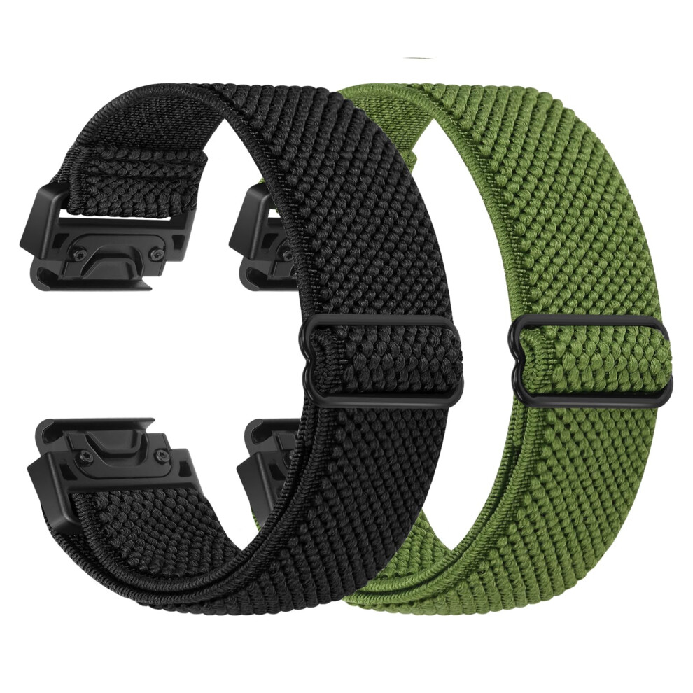 Bttng Elastic Watch Strap For Garmin Fenix 8 43Mm/Epix Pro 42Mm, Fenix 7S/6S/5S/Instinct 2S/D2 Delta S, Quickfit 20Mm Watch Band Sport Nylon Straps 5051224170159