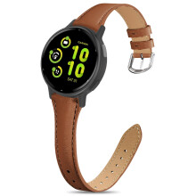 Wizvv 20 mm Bracelet for Garmin Vivoactive 5/Forerunner 245/645/55, Soft Leather Sports Watch Strap for Venu Sq/2 Plus Women's Replacement Strap, 20mm