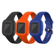 Chofit (3-Pack Straps Compatible with Garmin Vivofit jr.3 Strap, Adjustable Replacement Soft Silicone Sport Wristband Band Armbands for Kids 4+ for