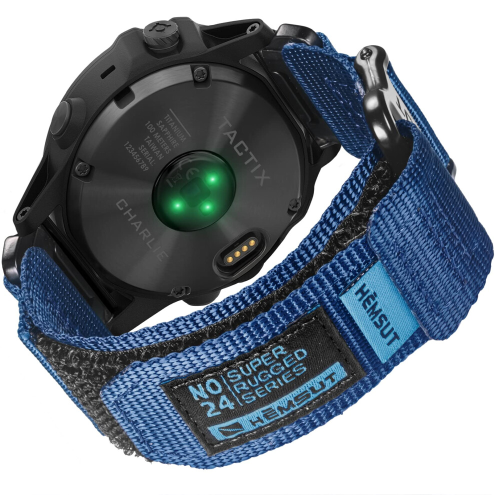 Compatible With Garmin Nylon Watch Band Sports Strap For F?Nix/Forerunner/Vivoactive/Approach/Marq/Quatix/D2 Series Replacement Band For Men 5051224173112