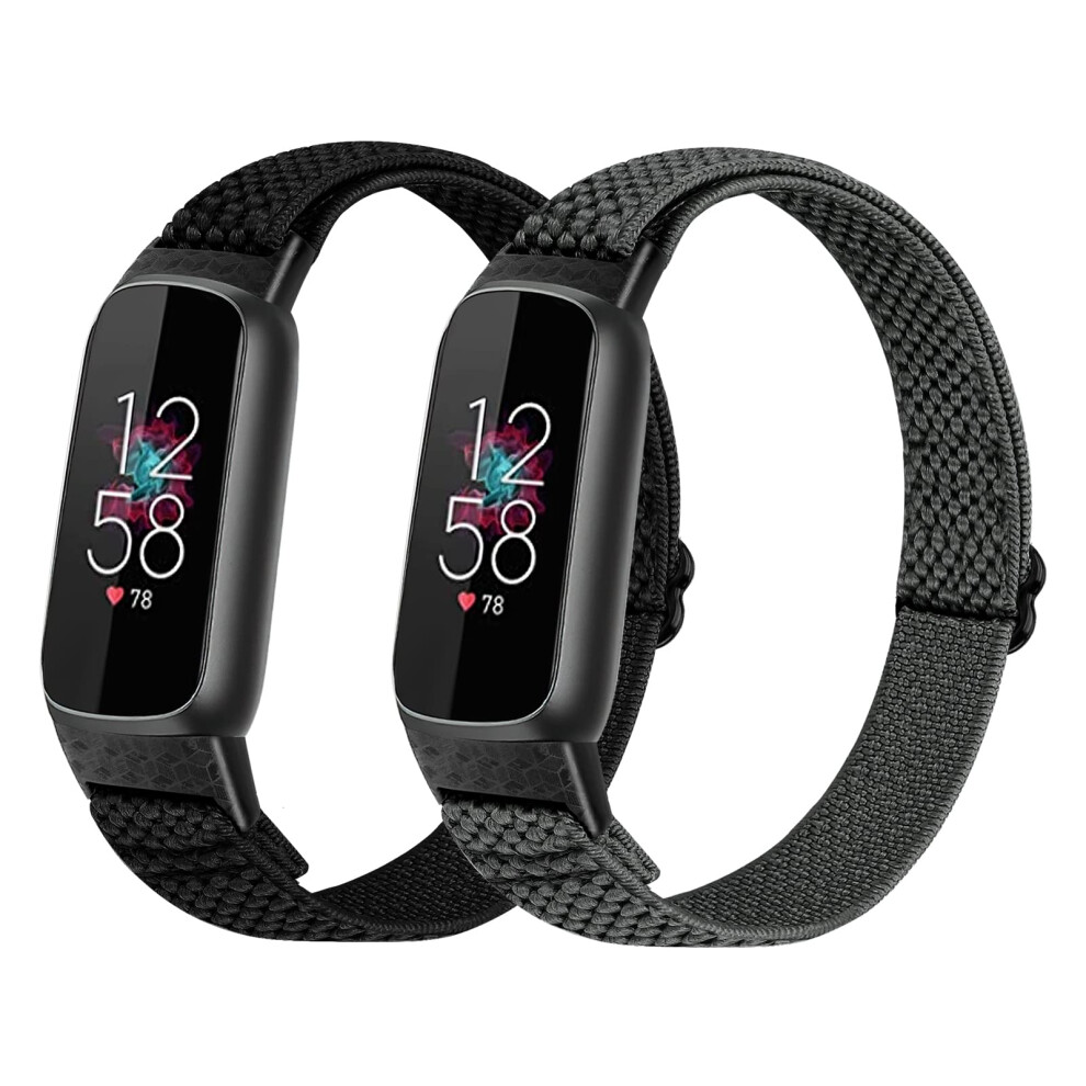 Tumpcez Elastic Nylon Strap Only Compatible With Fitbit Luxe Strap For Women Men,Adjustable Stretchy Soft Sport Band Replacement Wristband 5051224171538