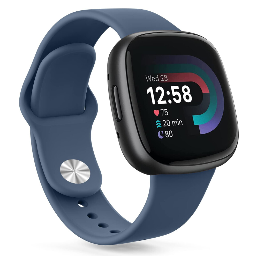 Photos - Watch Strap Oumida Silicone Strap for Fitbit Versa 4 & Sense 2, Adjustable Breathable Soft Silicone Wristband Replacement for Fitbit Ver