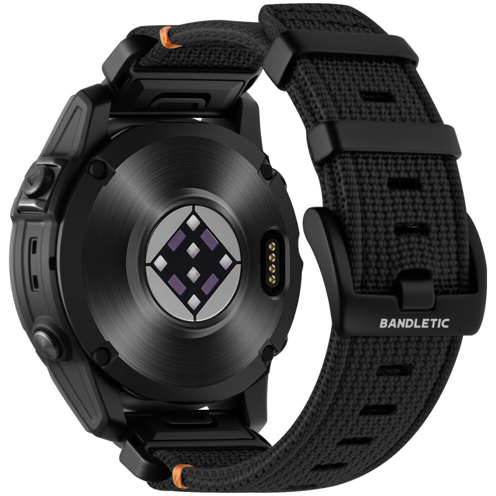 Bandletic Strap Compatible With Garmin Fenix 8/E 47Mm/Fenix 7 Pro/Fenix 7/Fenix 6 Pro/Fenix 6/Fenix 5/Fenix 5 Plus, 22Mm Quickfit Nylon Strap For Epix 5051224173068