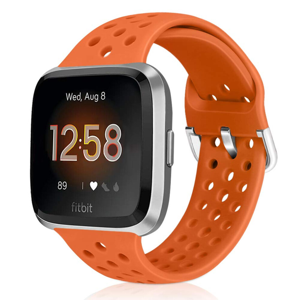 Runostrich Sport Strap Compatible With Fitbit Versa 2/Fitbit Versa/Versa Lite/Se, Soft Silicone Band Replacement Breathable Wristband Accessories For 5051224179619