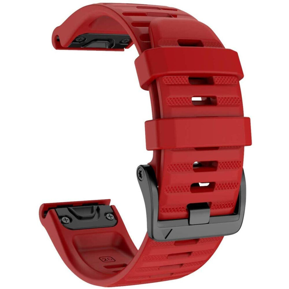 Photos - Watch Strap YOOSIDE for Fenix 6X Pro/Fenix 7X Solar/Enduro/epix Pro 51mm Silicone , 26mm Quick Easy Fit Soft Sport Waterproof