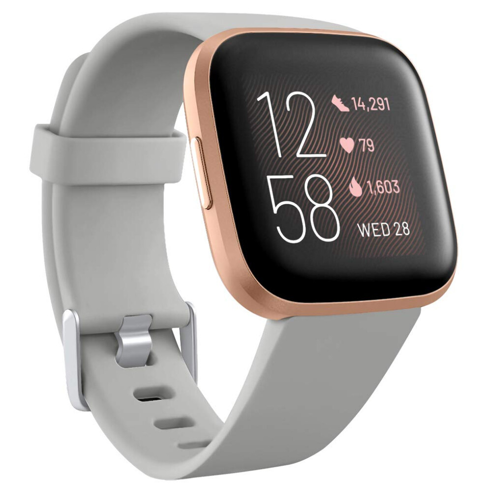 Wepro Compatible With Fitbit Versa Strap/Fitbit Versa 2 Strap - Smooth Silicone Classic Replacement Wristband Straps For Fitbit Versa/Versa Lite/Versa 5051224181698