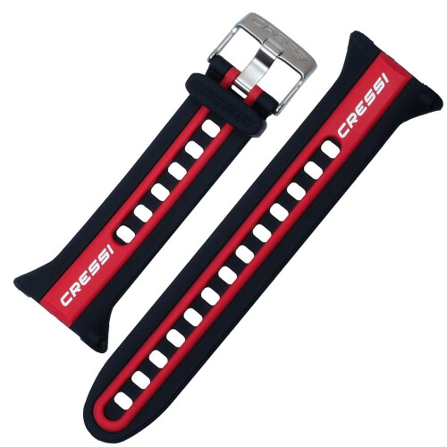 Cressi Cressi NEON WATCHBAND BLACK/RED
