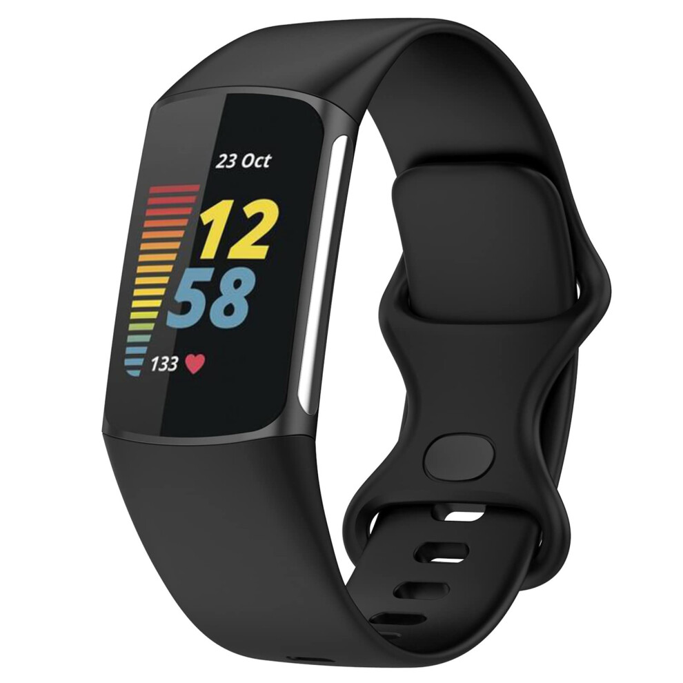 Topperfekt Straps Compatible With Fitbit Charge 5 Strap, Adjustable Soft Silicone Sport Replacement Watch Band Wristbands Bracelet For Charge 5 5051224180028