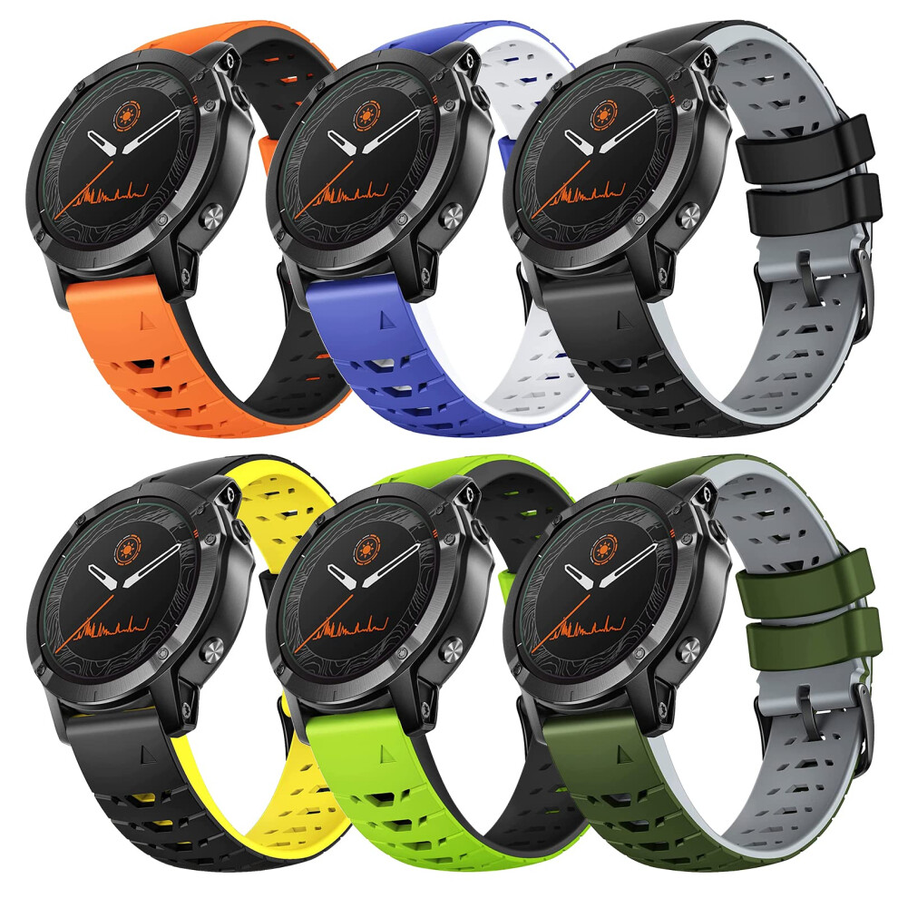 Notocity For Garmin Fenix 6 Strap/Fenix 5 Strap, 22Mm Replacement Band Strap For Garmin Fenix 7/6/6 Pro/5/5 Plus/Epix Gen 2/Forerunner 5051224178728