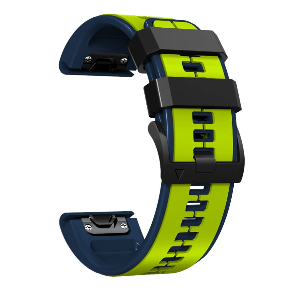 Fleshy Leaf 22Mm Vertical Lines Band Bracelet Strap Compatible For Garmin Fenix 7,Fenix 6/6Pro,Fenix 5,Fenix 5 Plus,Approach S60 S62,Forerunner 935 5051224181896