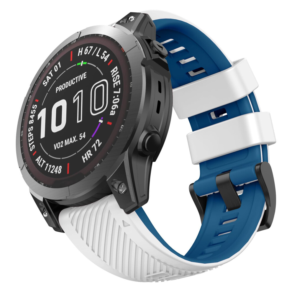 Overstep For Fenix 7X/Fenix 6X/Fenix 5X, 26Mm Silicone Watch Band Sport For Epix Pro 51Mm/Fenix 7X Pro/Fenix 6X Gps/Fenix 5X Plus 5051224178827