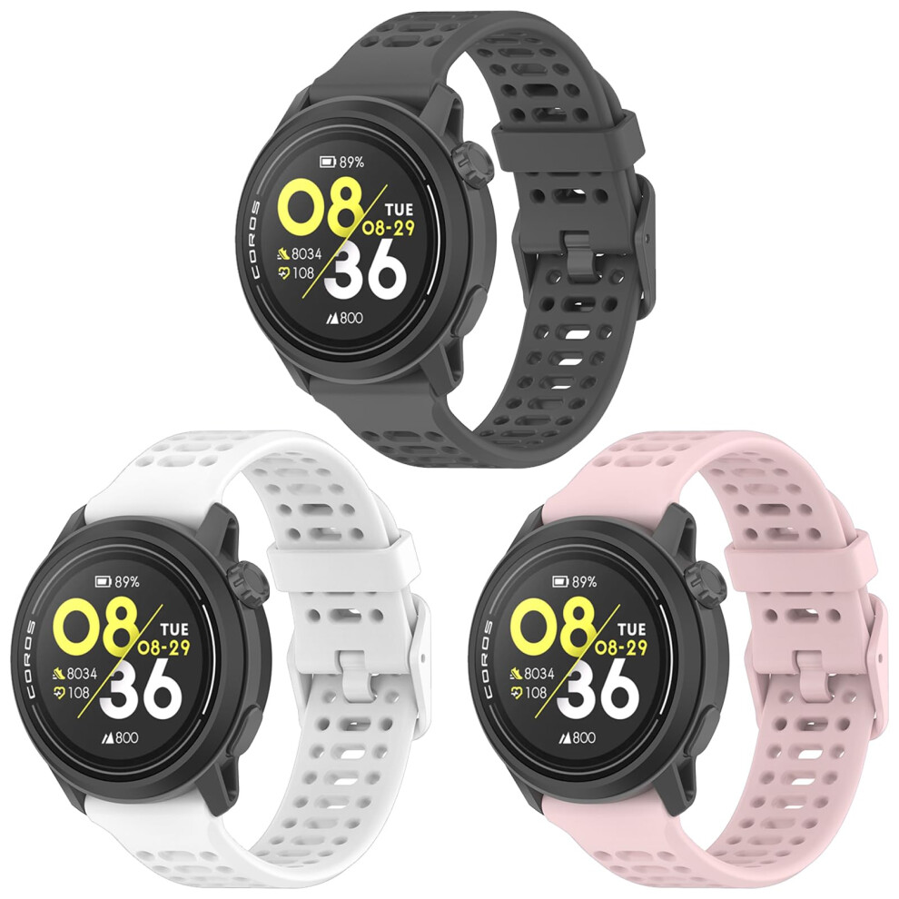 Sugarjar 22Mm Silikon Strap For Coros Pace 3 /Apex Pro/2 Pro/Apex 46Mm For Women And Men 5051224176687