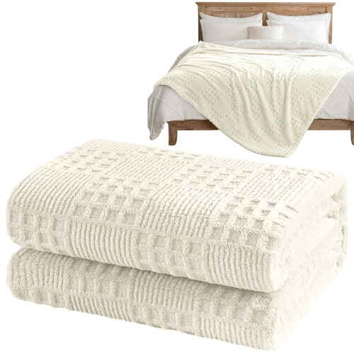 Cotton Throw Blanket 60 x 80 in – Soft Lightweight 1