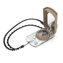 Silva Outdoor Compass - Mirror Compass Terra Expedition S - Made from Recycled Materials - Bearing Compass for Long Distances - Marching Compass -