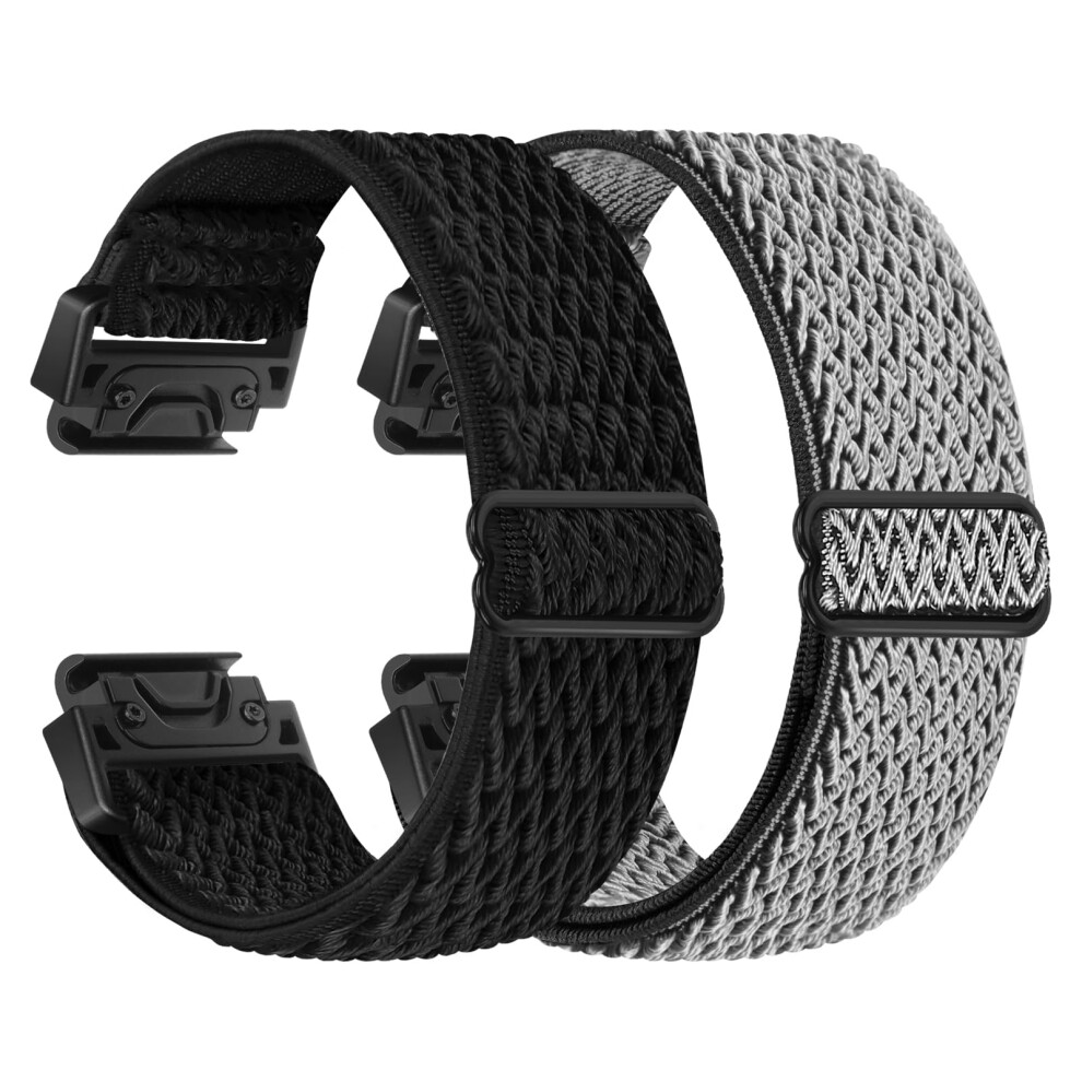 Bttng Elastic Watch Strap For Garmin Fenix 8 43Mm/Epix Pro 42Mm, Fenix 7S/6S/5S/Instinct 2S/D2 Delta S, Quickfit 20Mm Watch Band Sport Nylon Straps 5051224192618